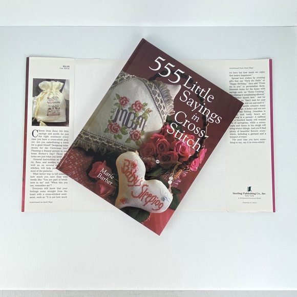 555 Little Sayings in Cross Stitch Book Craft Hardcover Patterns Instructions - Picture 3 of 13